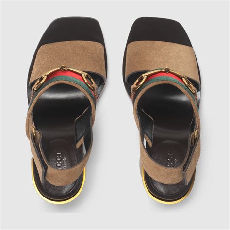 gucci horsebit sandals heels|gucci horsebit sandals sale.